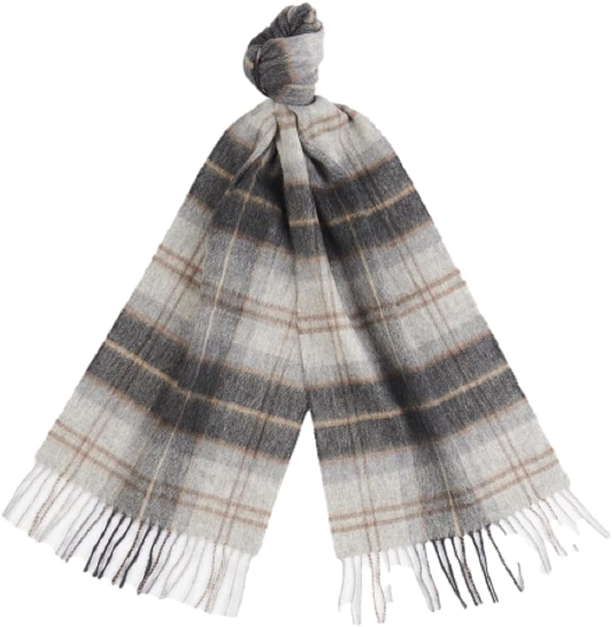 Barbour Wool Cashmere Tartan Scarf