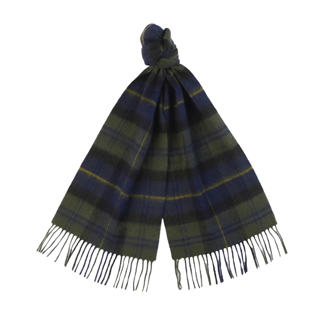 Barbour Wool Cashmere Tartan Scarf