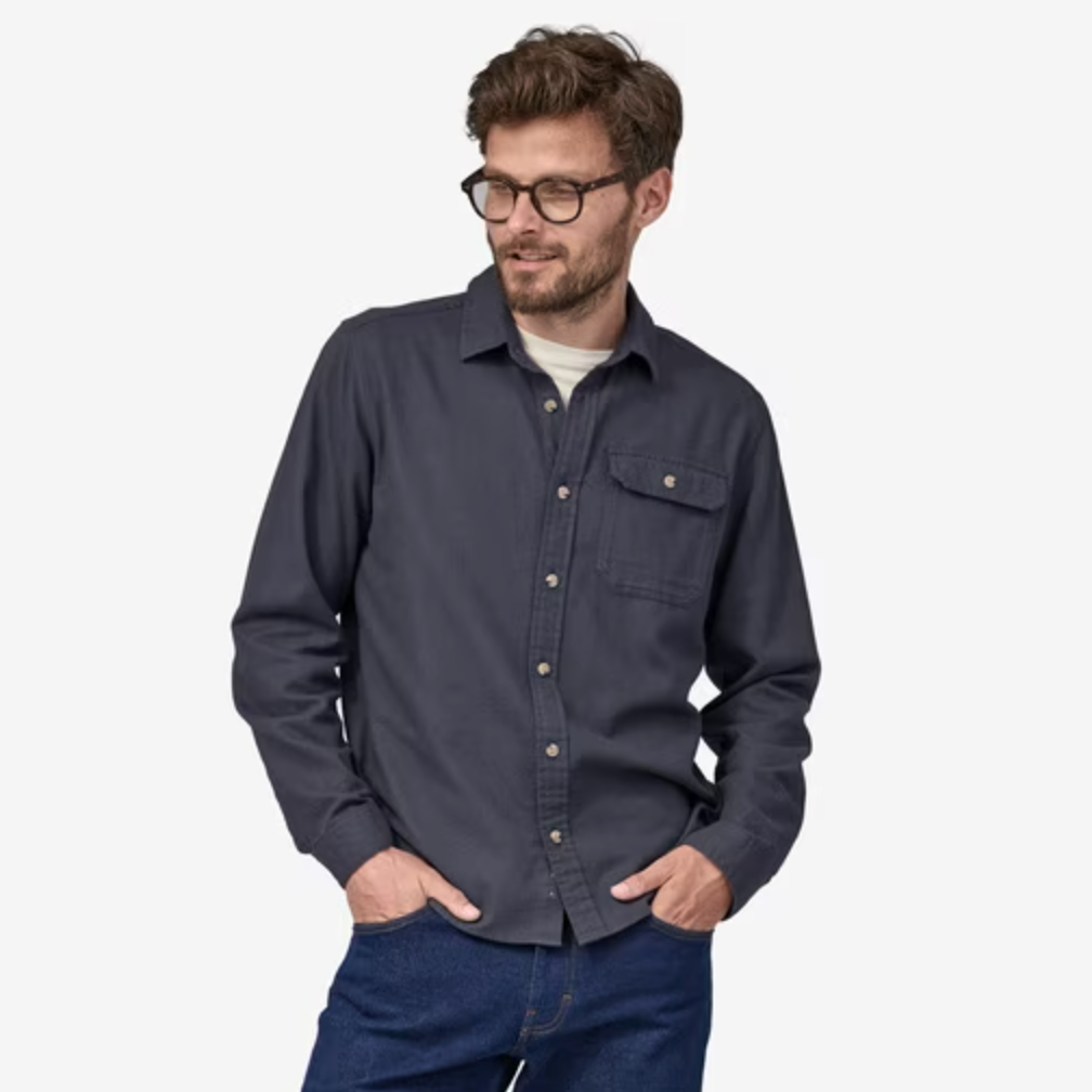 Patagonia Men's L/S Cotton in Conversion LW Fjord Flannel Shirt