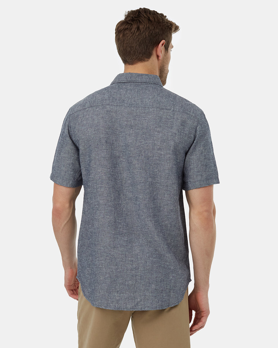 TenTree Men's Hemp Button Front SS