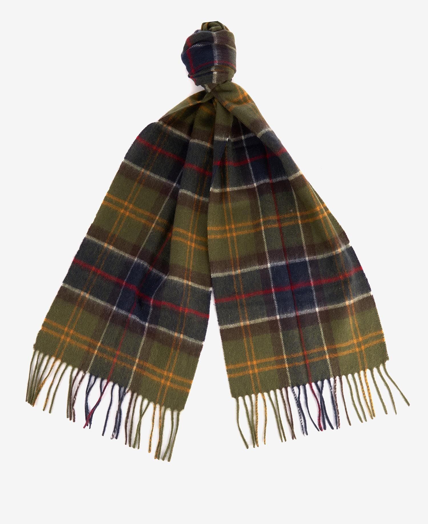 Barbour Wool Cashmere Tartan Scarf