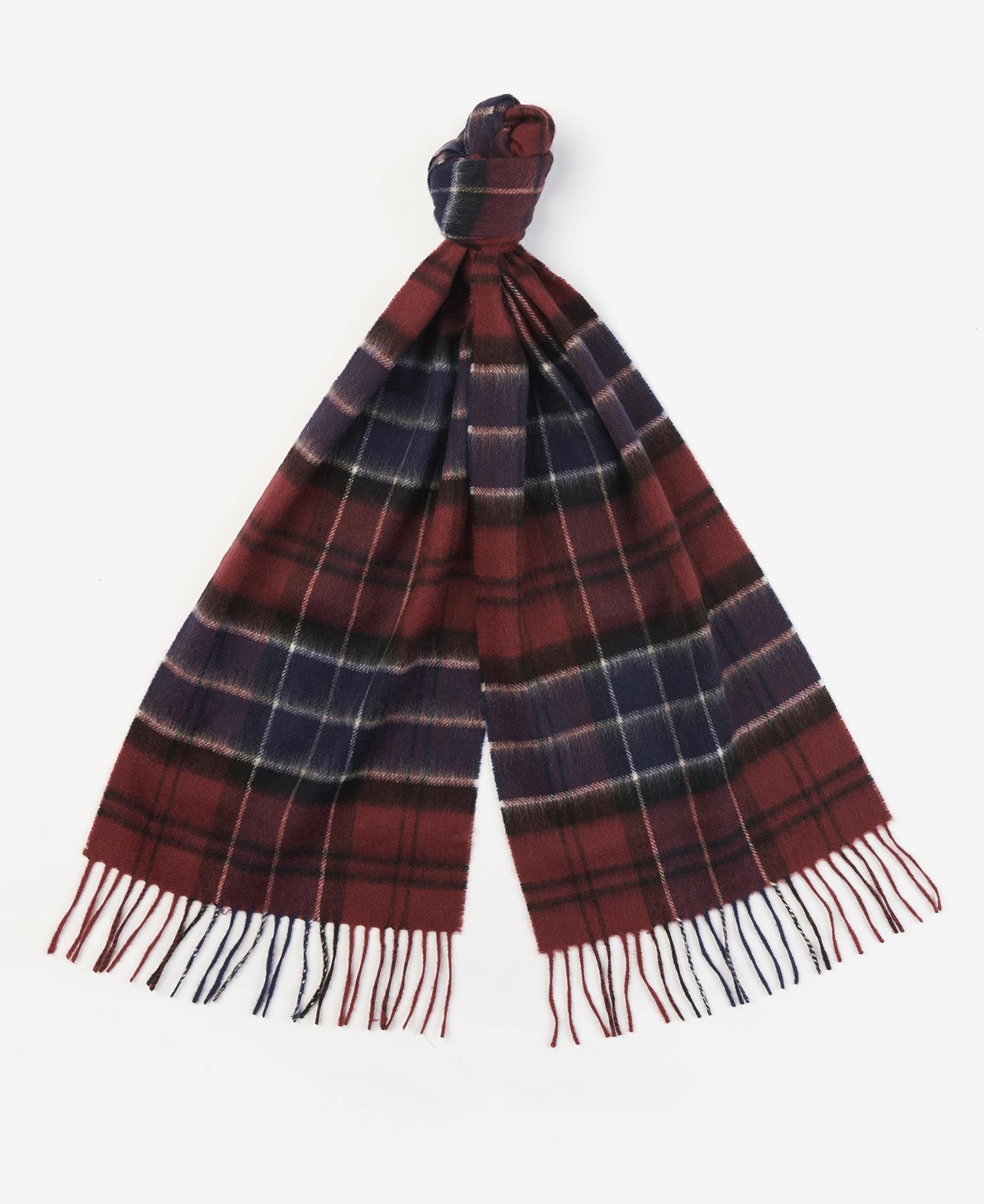 Barbour Wool Cashmere Tartan Scarf