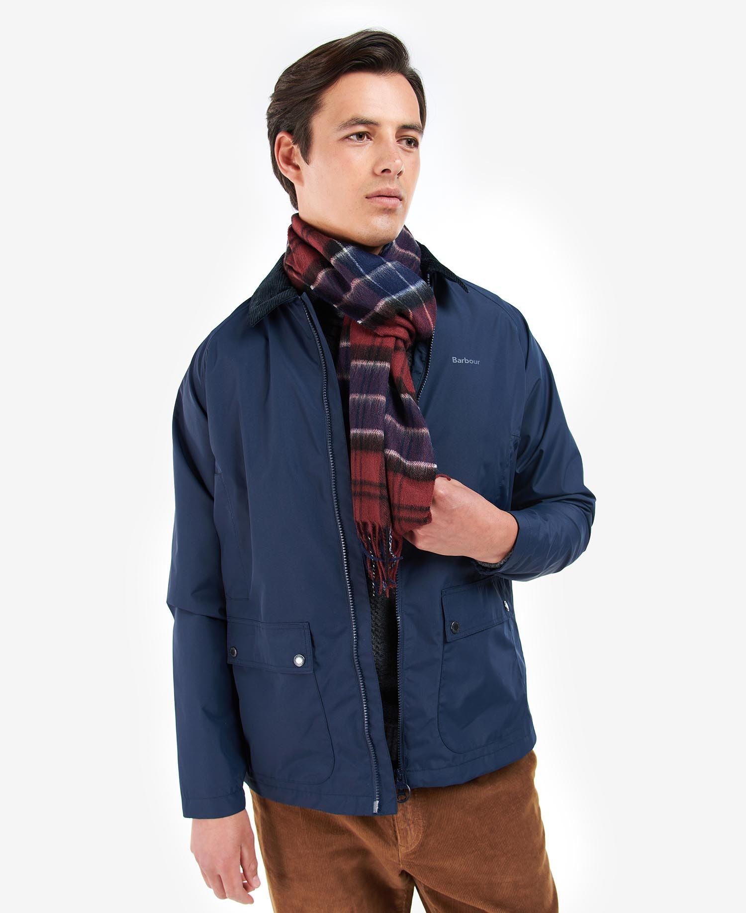 Barbour Wool Cashmere Tartan Scarf