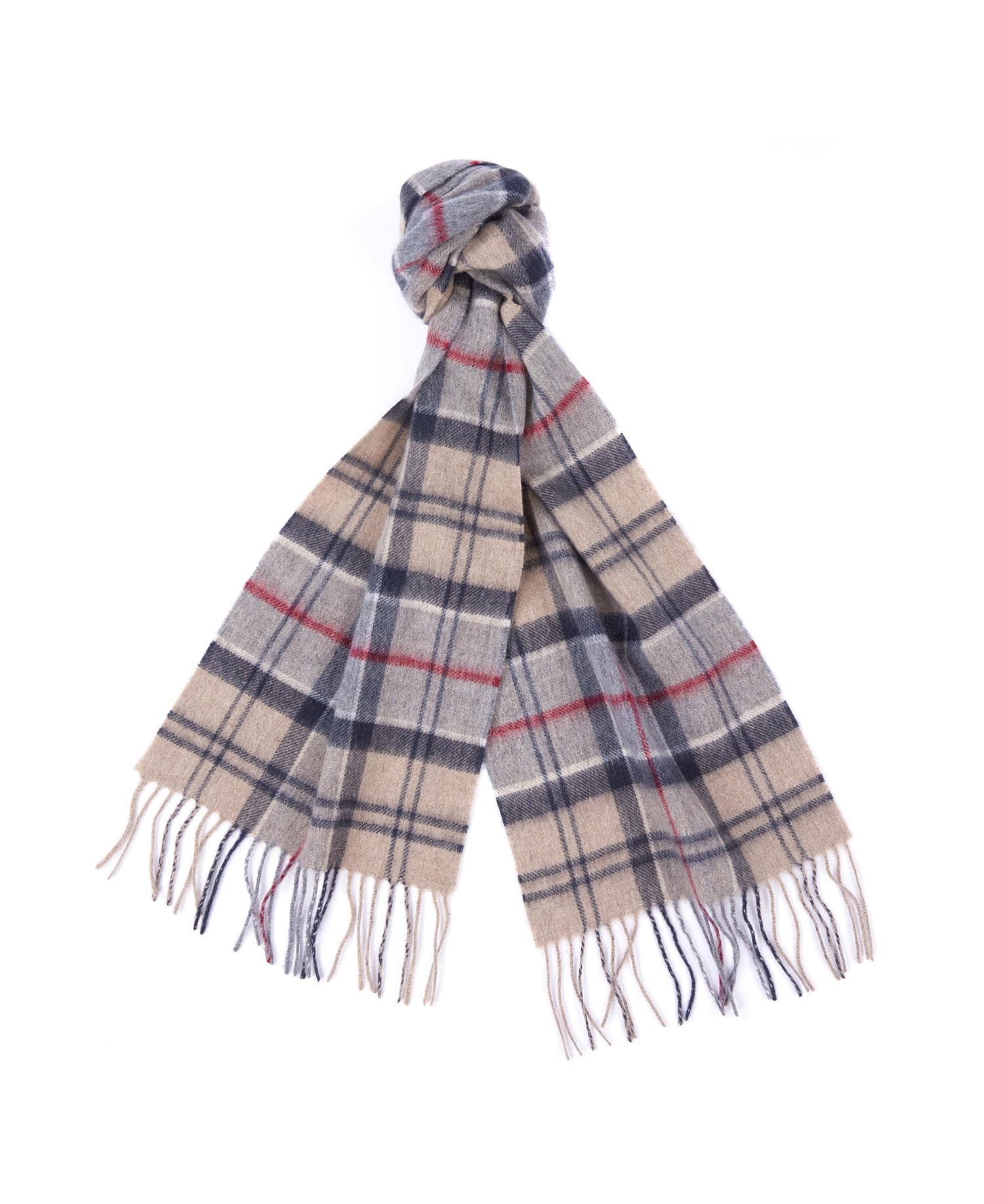 Barbour Wool Cashmere Tartan Scarf