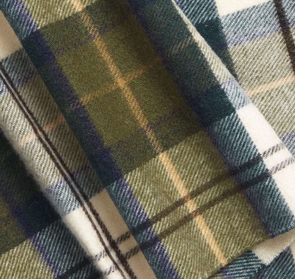 Barbour Wool Cashmere Tartan Scarf