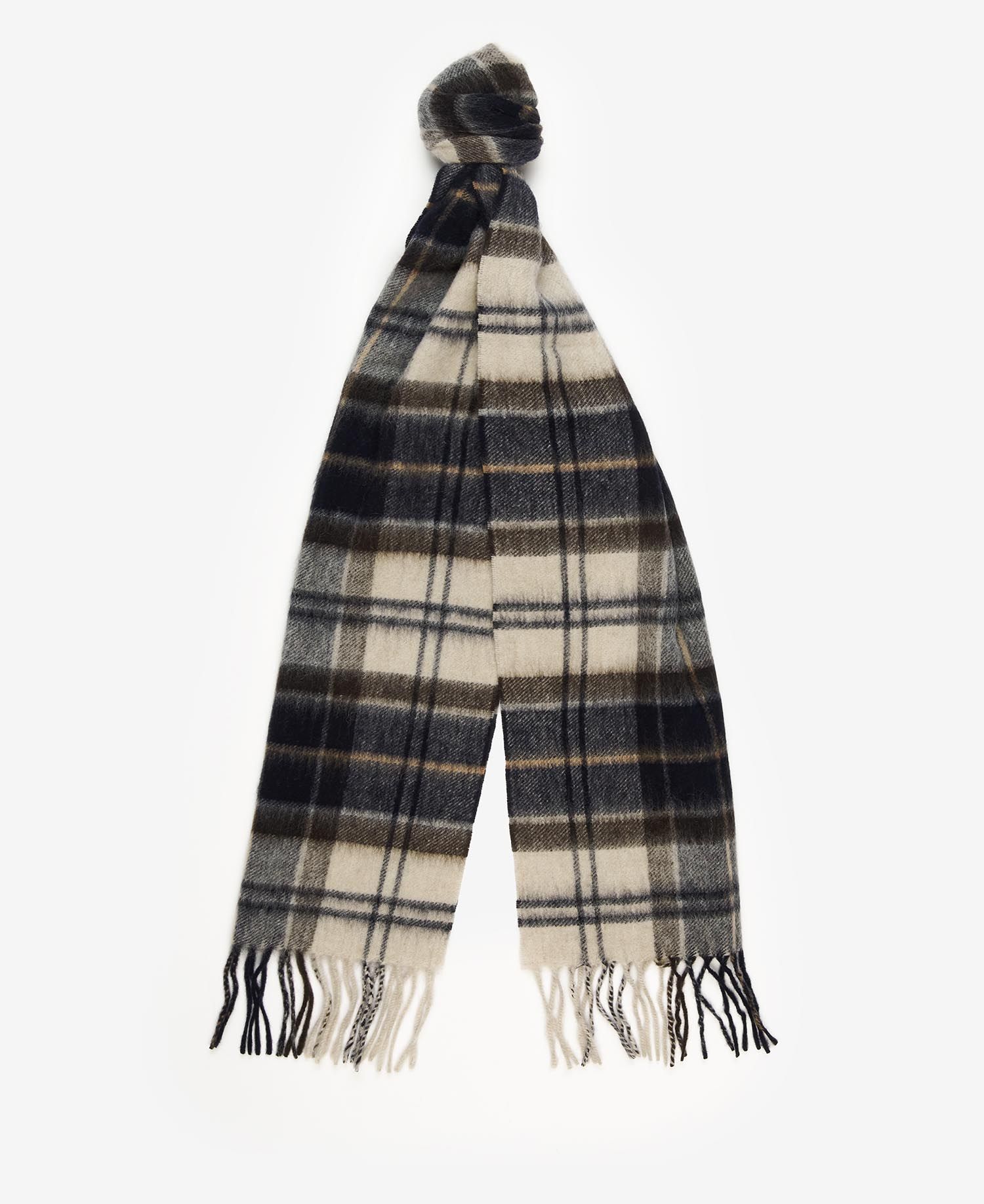 Barbour Wool Cashmere Tartan Scarf