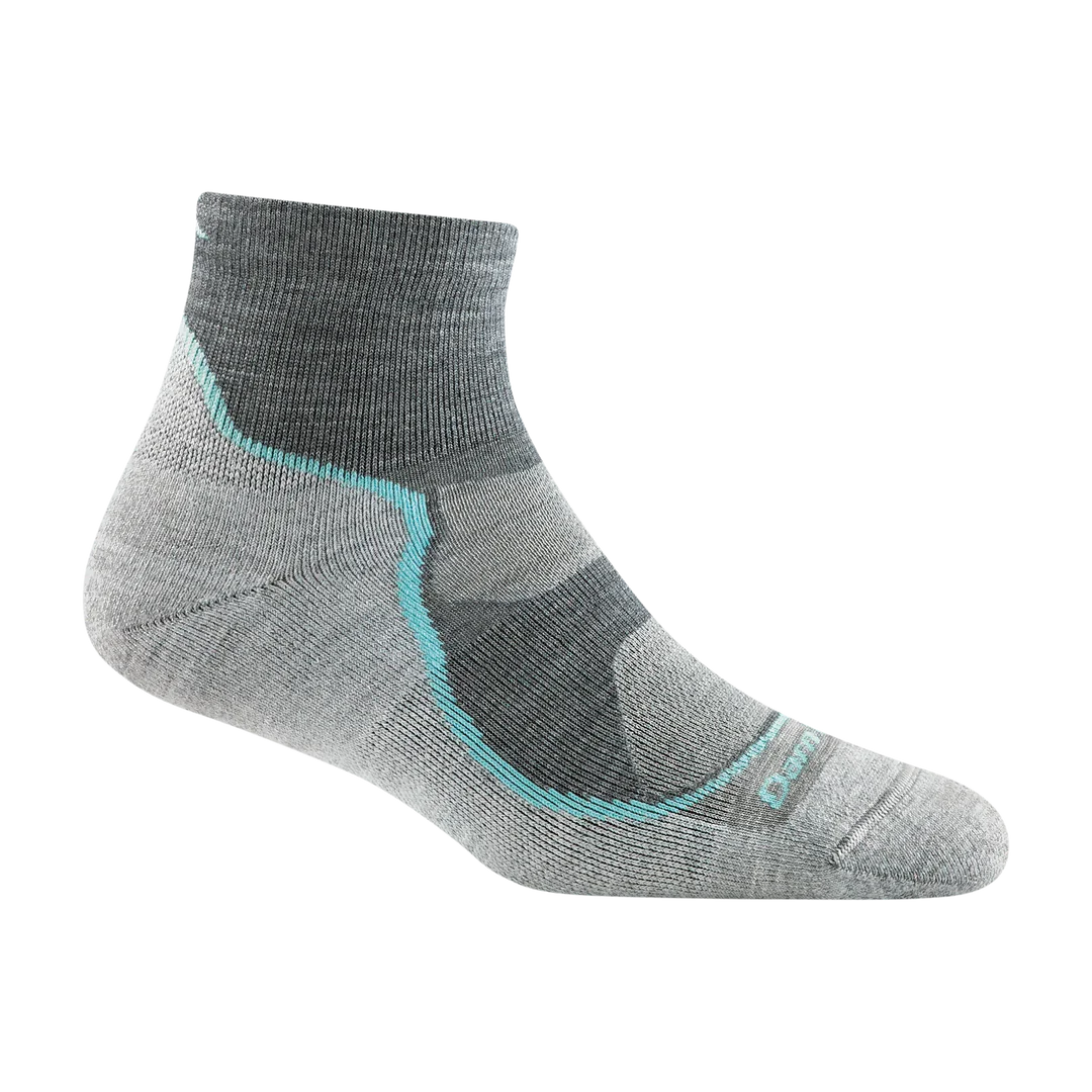 Darn Tough Women's Light Hiker 1/4 Lightweight with Cushion Socks