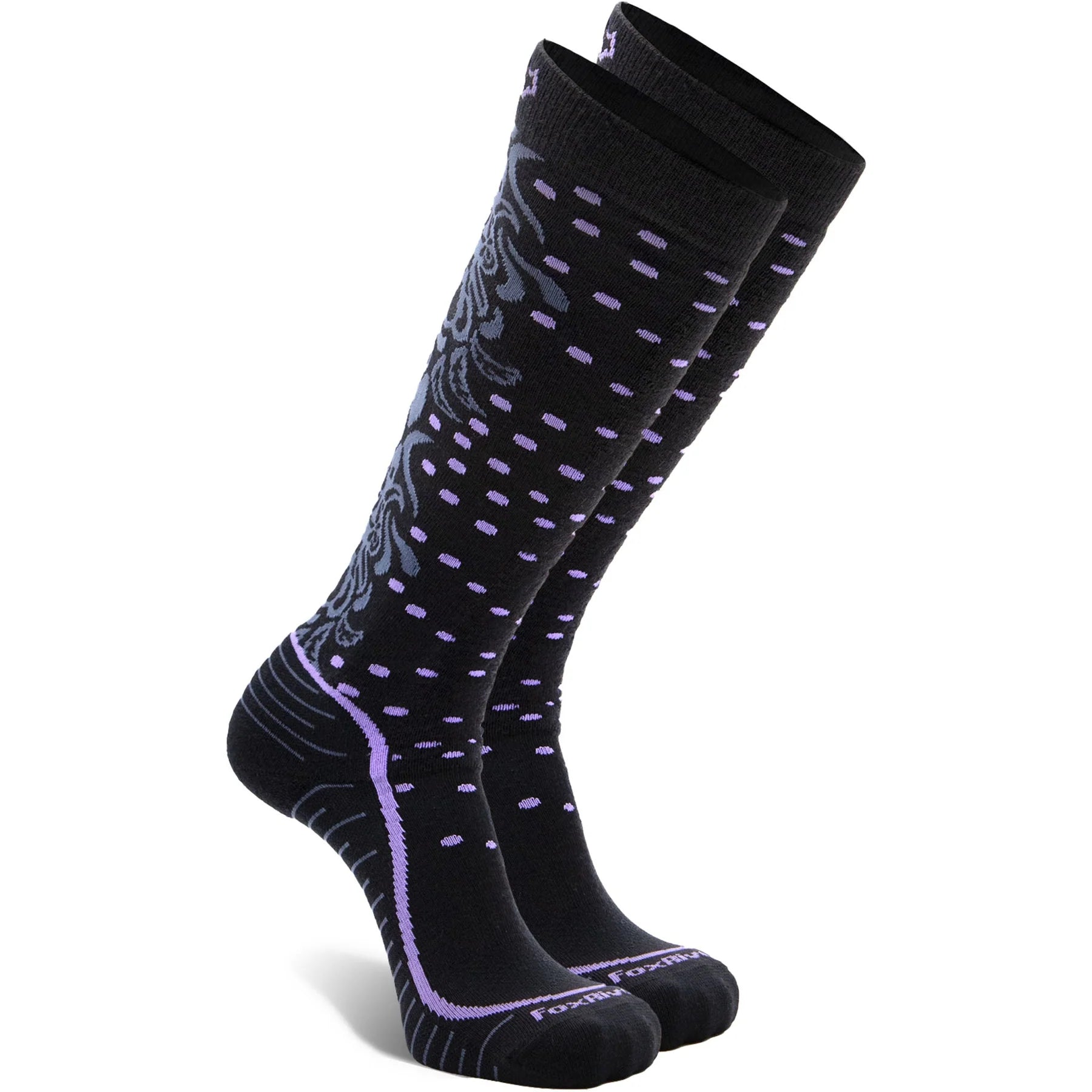 Fox River Women's Falling Leaf Lightweight Over-The-Calf Ski/Snow Sock