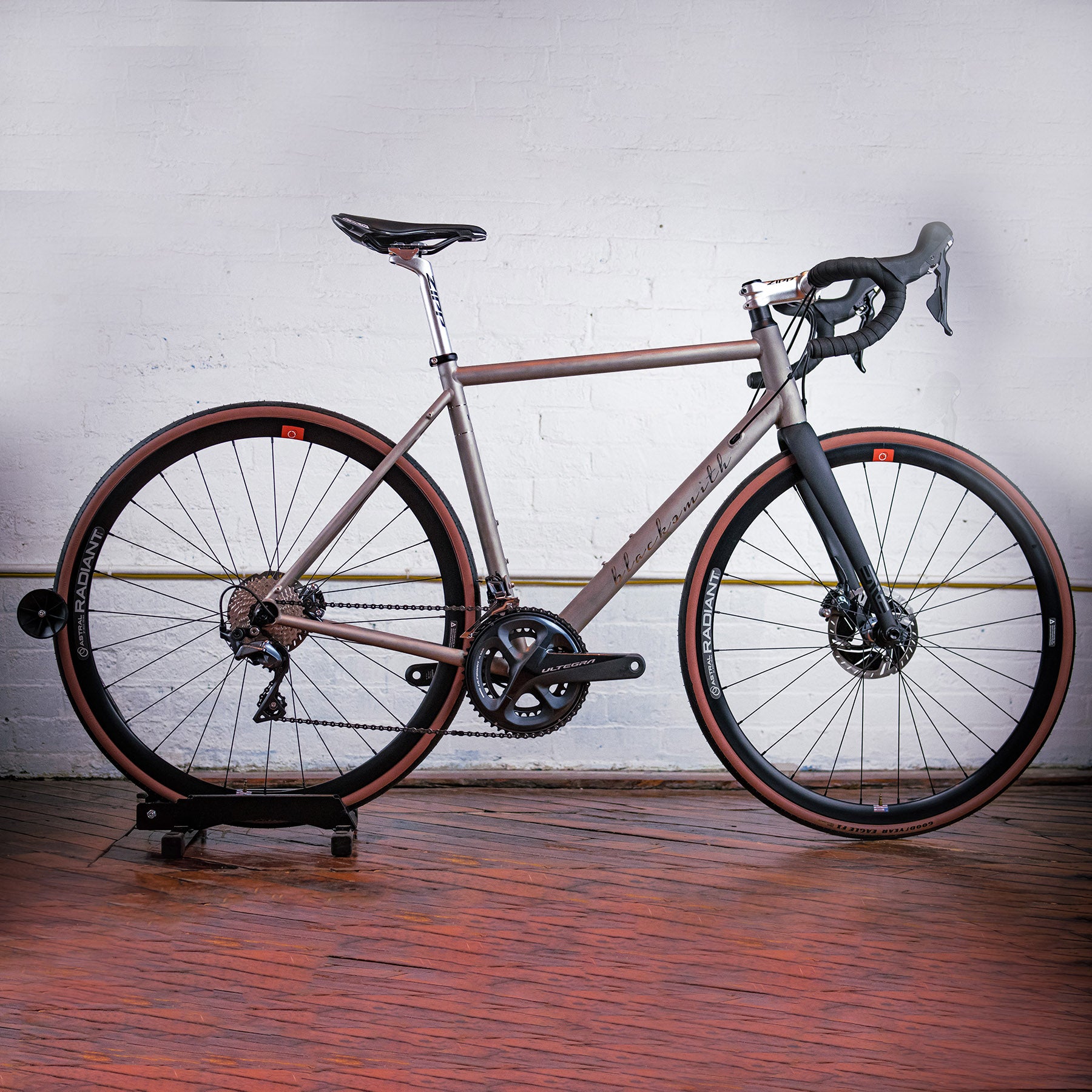 Hero image featuring a profile view of the BSC Ti Road bike