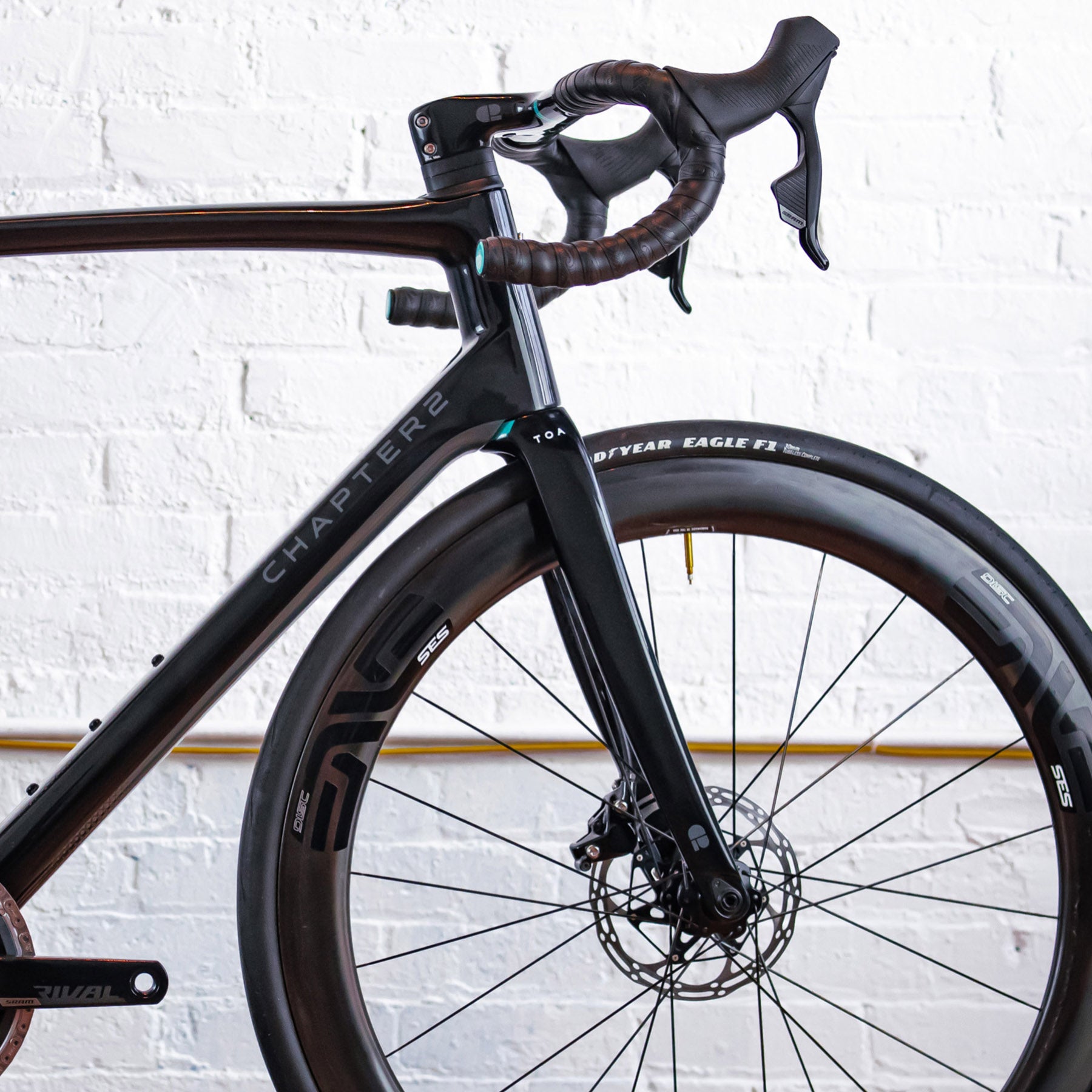 Image features the front half of the Chapter 2 TOA bike