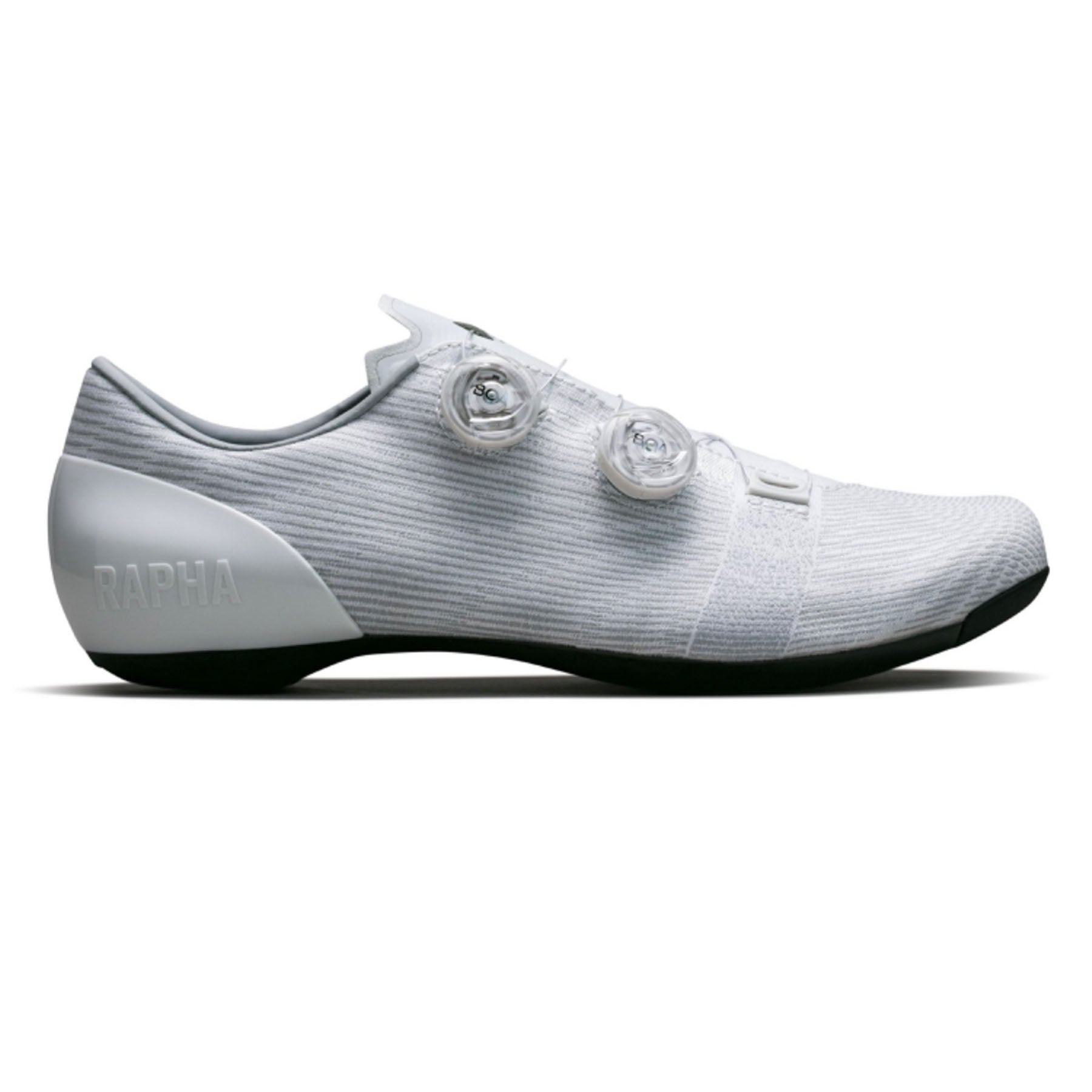 Hero image featuring the side of the Rapha Pro Team Shoes in light grey.