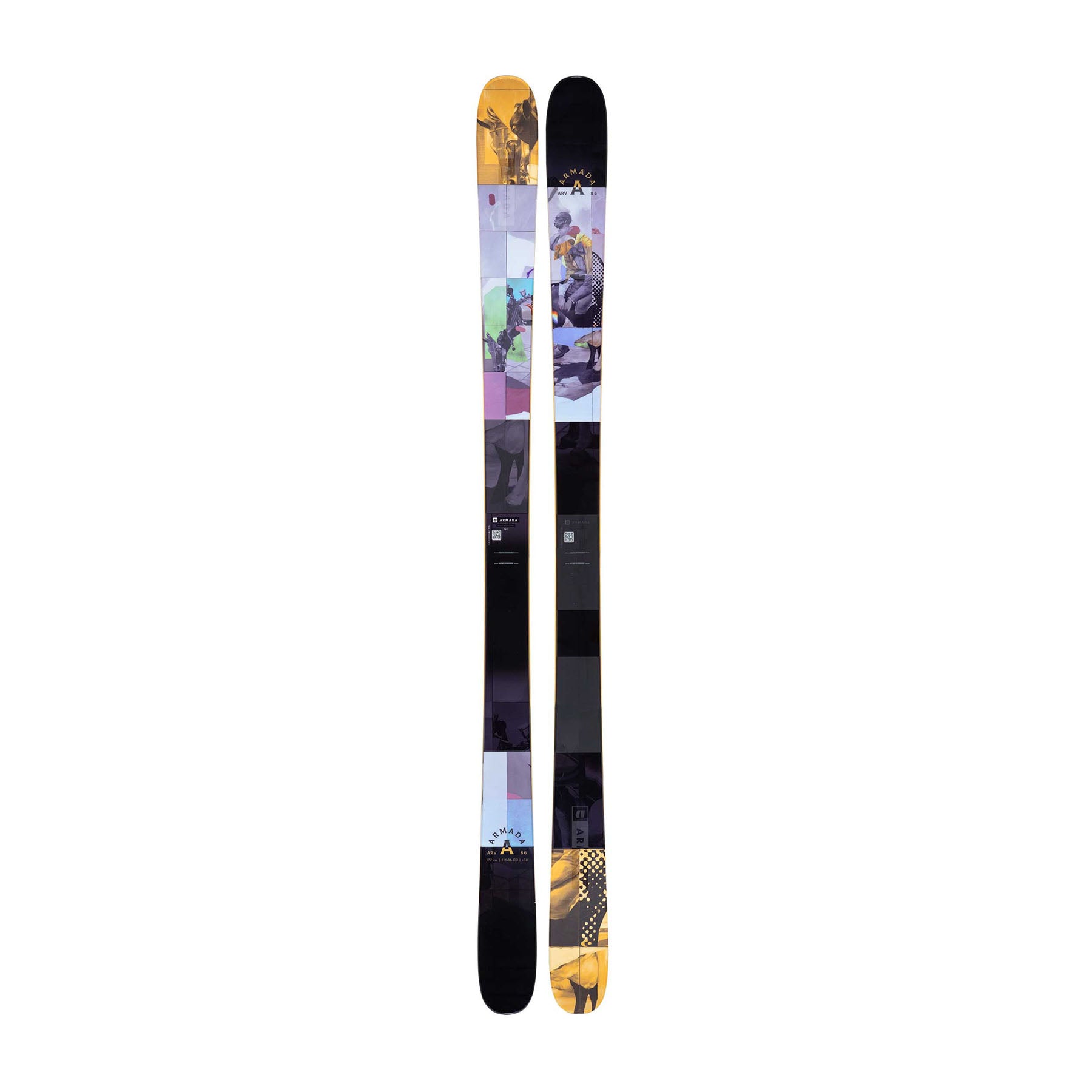 Hero image of the top of ARV 86 ski.