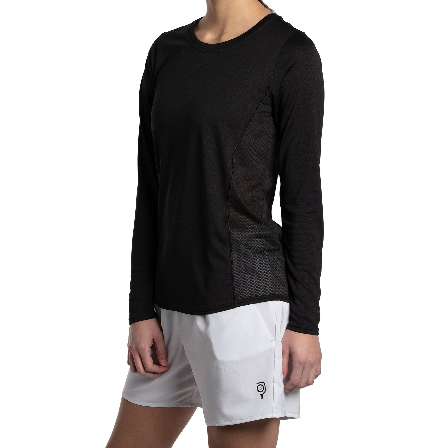 Baddle Women's Long Sleeve Round Neck Pickleball Tee