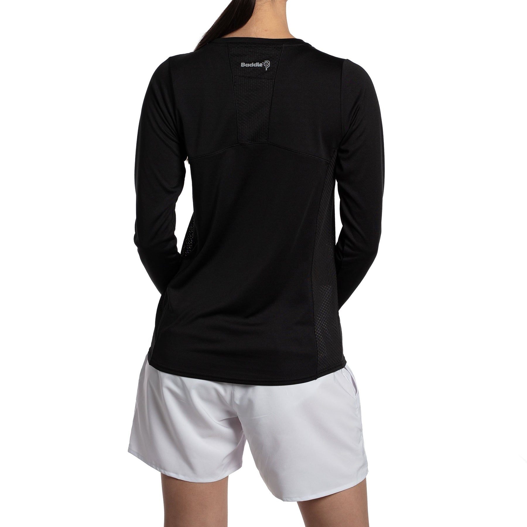 Baddle Women's Long Sleeve Round Neck Pickleball Tee