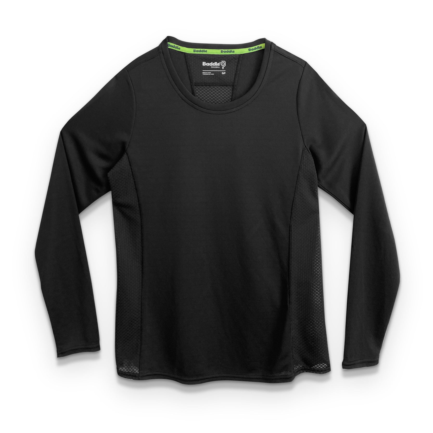 Baddle Women's Long Sleeve Round Neck Pickleball Tee