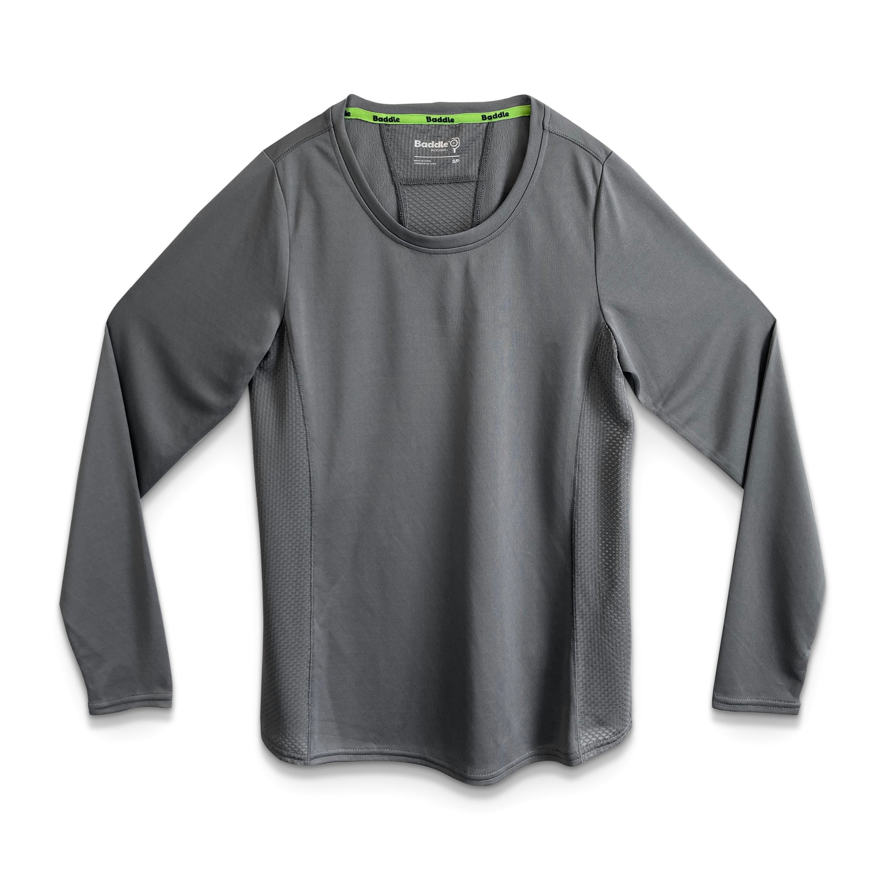 Baddle Women's Long Sleeve Round Neck Pickleball Tee
