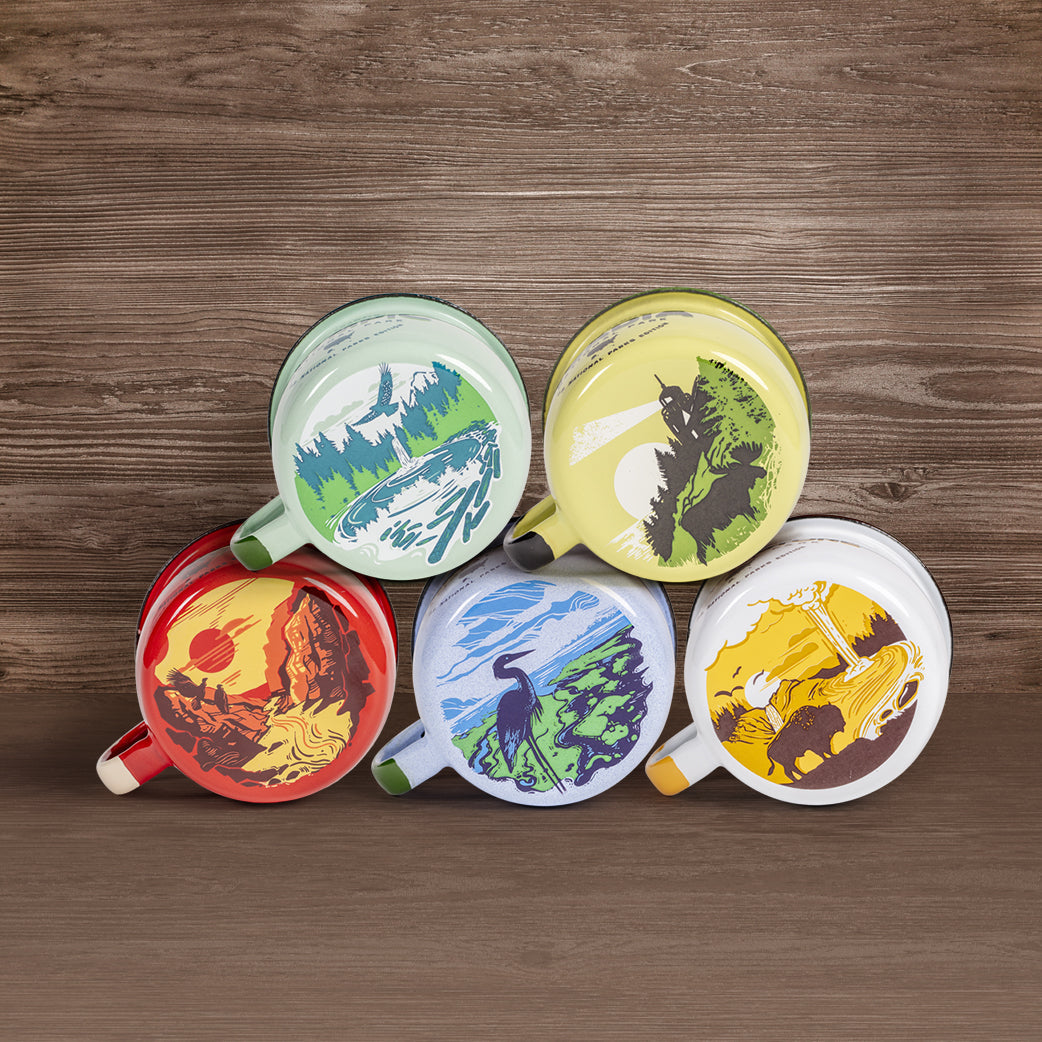 Emalco Enamel National Parks Collection Mugs
