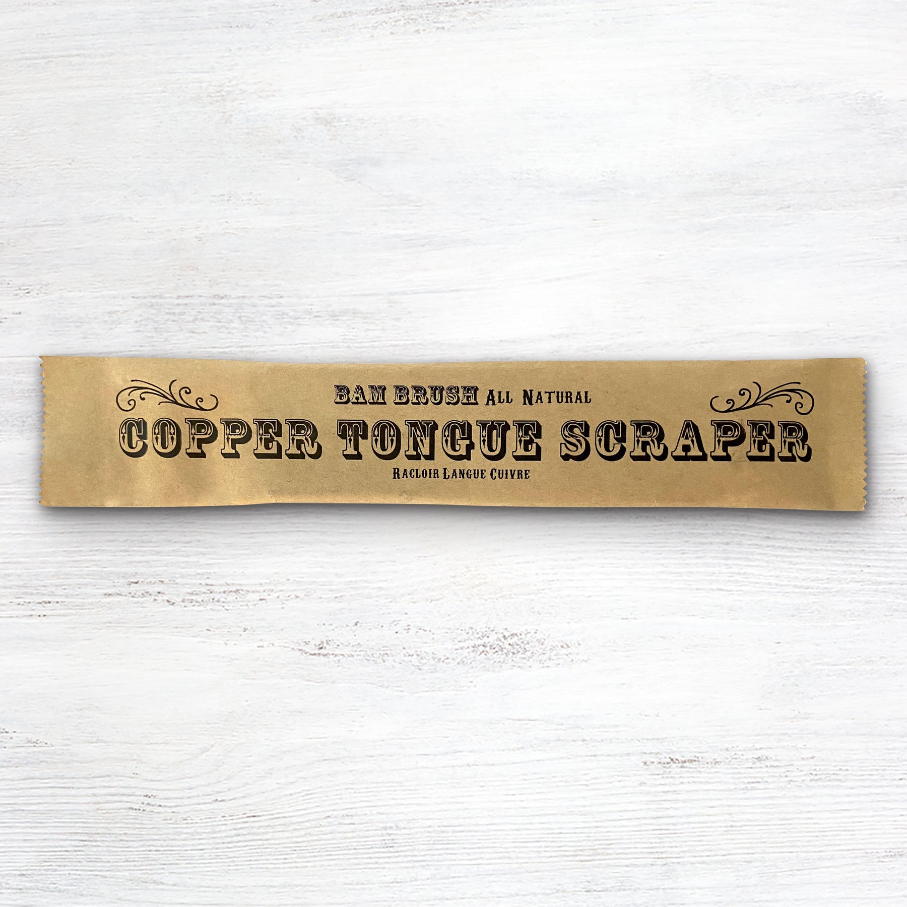BamBrush Copper Tongue Scraper