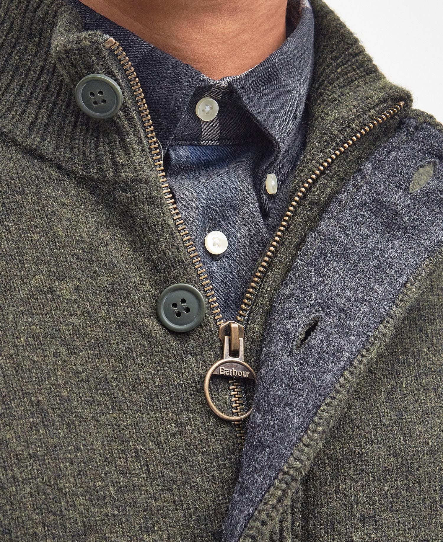 Barbour Essential Patch Zip Through Jumper