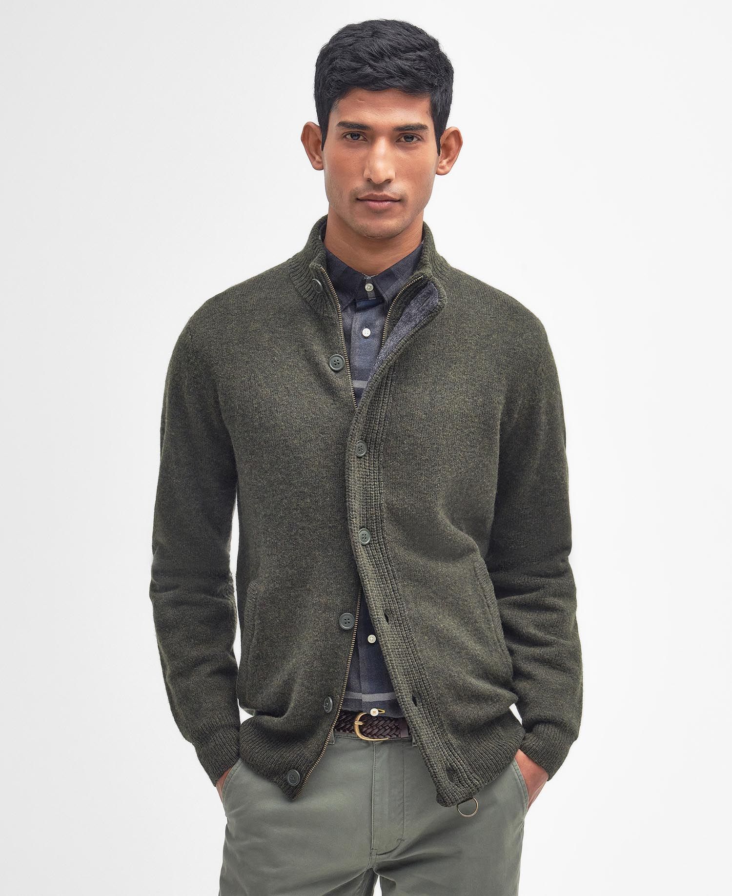 Barbour Essential Patch Zip Through Jumper