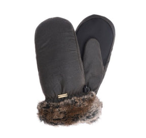 Barbour Fur Trim Mittens