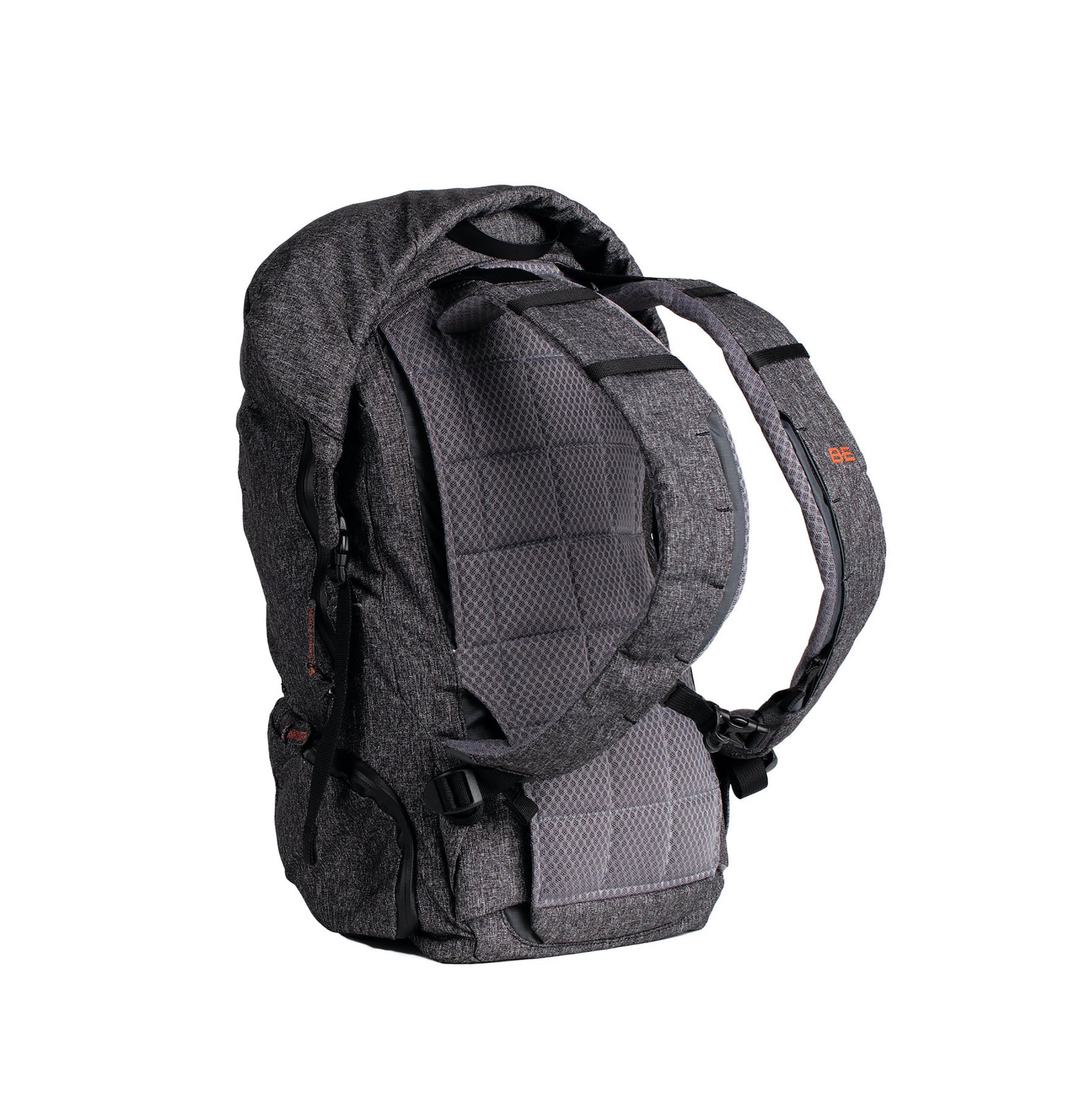 Back view of Midnight Black Tahquitz 2.0 pack with shoulder straps