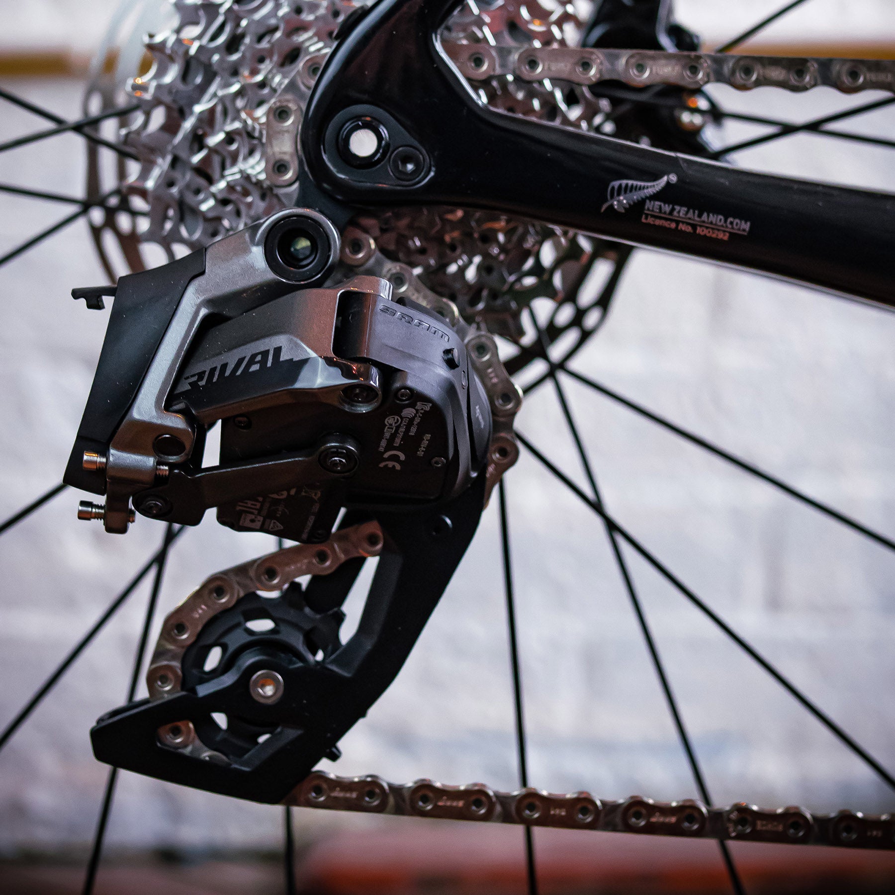 Image features a side angle shot of the gear shaft on the Chapter 2 TOA bike
