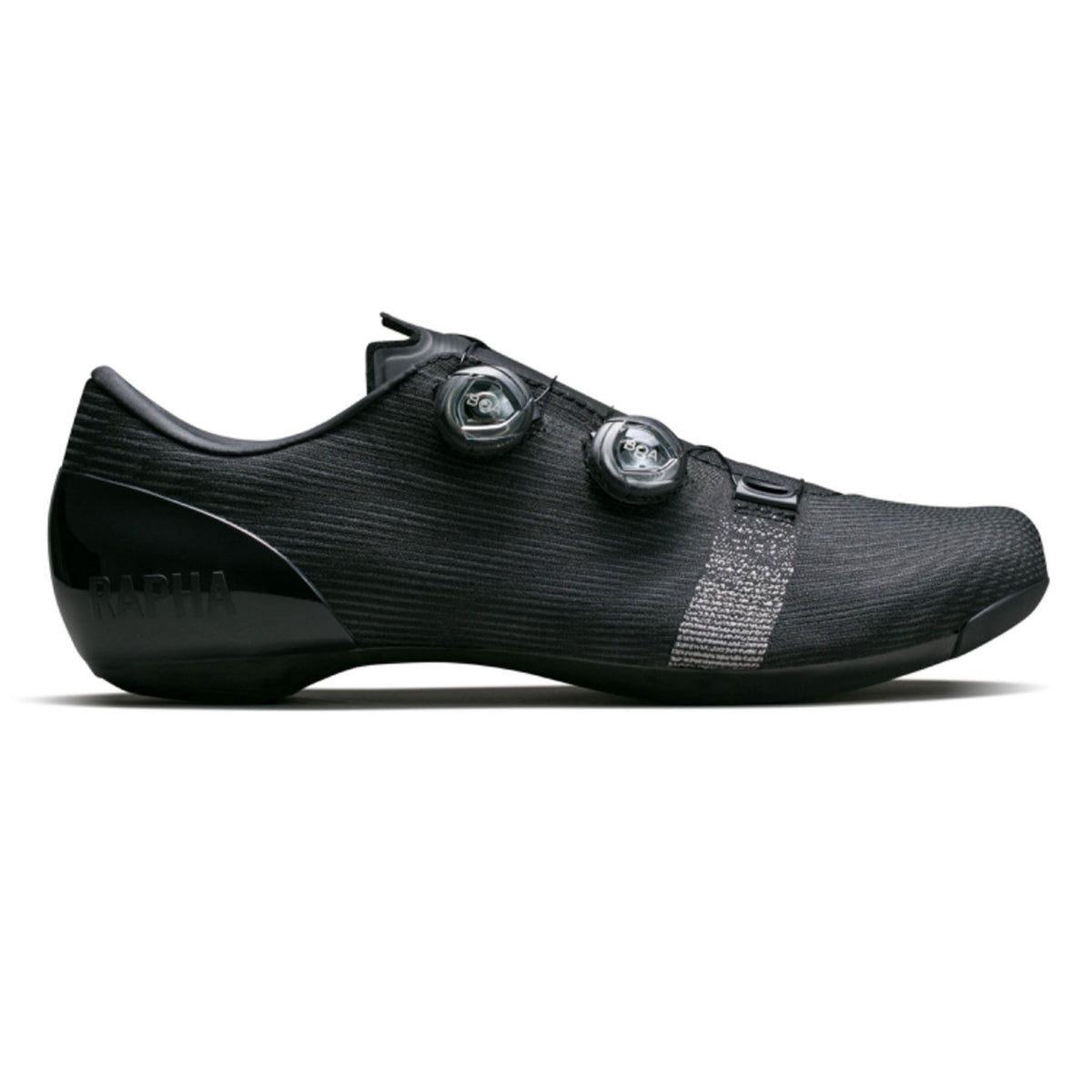 Hero image featuring the side of the Rapha Pro Team Shoes in black.