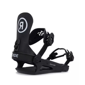 Hero image featuring the Ride CL-2 snowboard binding in black with white Ride logos on the back